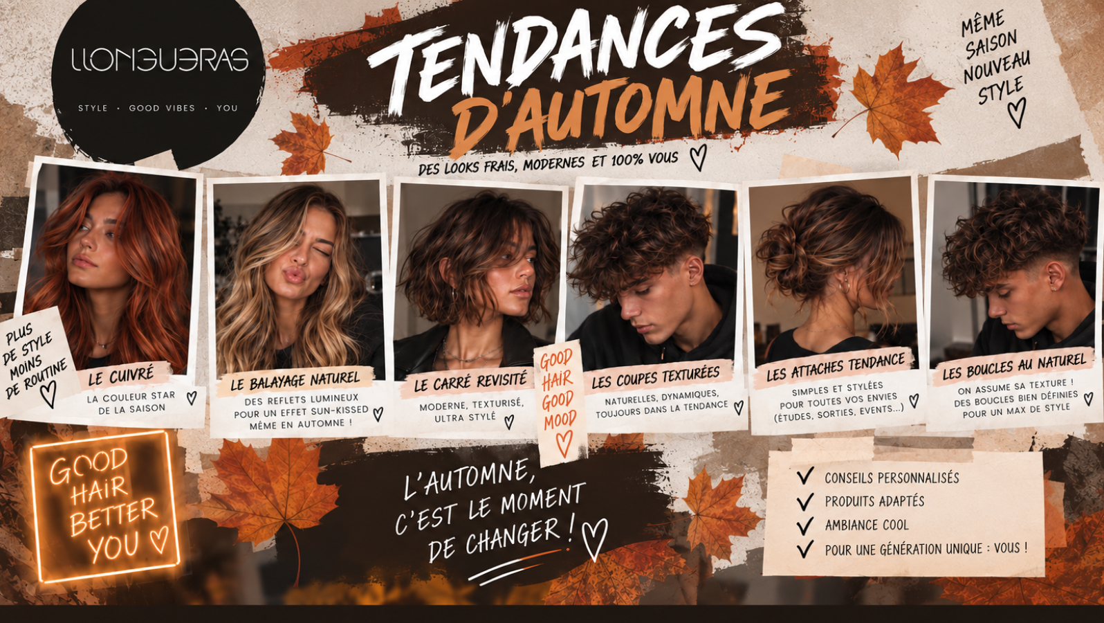 Les tendances coiffure de l’automne 🍂